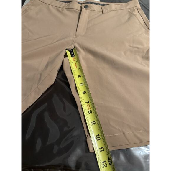 Primo Shorts Mens 36 Brown Performance Stretch Athletic Golf Casual 10” Inseam - Picture 3 of 8